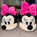 Disney Shoes | Disney Minnie Mouse Slippers | Color: Black/Pink | Size: 10g
