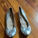 J. Crew Shoes | J.Crew Silver Ballet Flats | Color: Silver | Size: 8.5