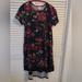 Lularoe Dresses | High Low T-Shirt Dress Floral | Color: Green/Pink | Size: 8