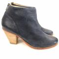 Anthropologie Shoes | Anthropology J Shoes Sz 10 Blue Leather Ankle Boots | Color: Blue/Tan | Size: 10