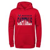 Youth Red Washington Capitals Play-By-Play Performance Pullover Hoodie