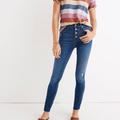 Madewell Jeans | Madewell 10" High-Rise Skinny Jeans In Hanna Wash Nwt Size 23 | Color: Blue | Size: 23