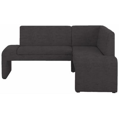 Eckbank HOME AFFAIRE "Bologna", schwarz (schwarz (arizona 4420)), B:200cm H:84cm T:160cm, Sitzbänke, in 2 Größen (langer Schenkel 180 oder 200 cm), verschiedene Qualitäten Image