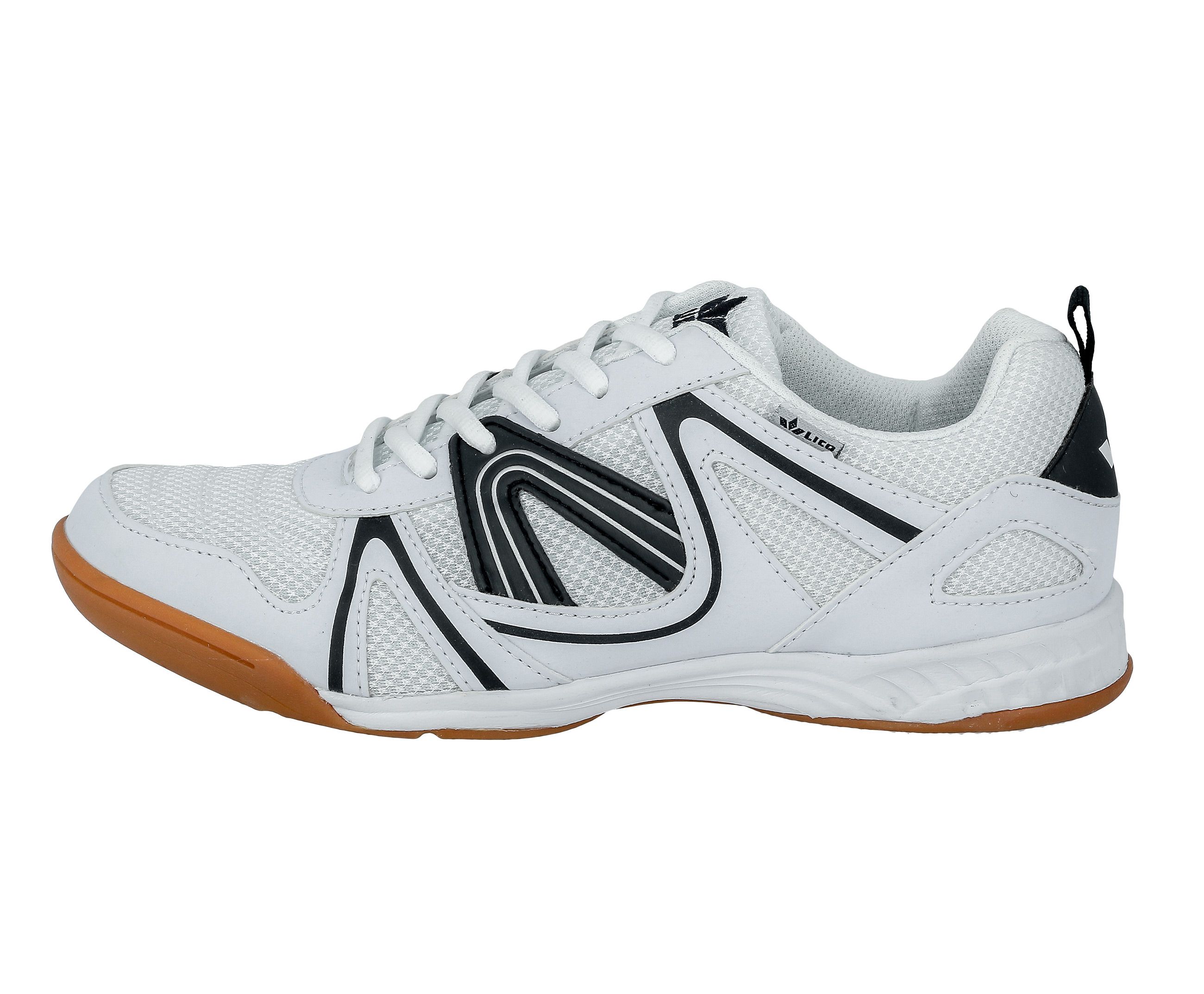 Hallenschuh LICO "Sportschuh Fit Indoor", Herren, Gr. 40, weiß, Synthetik, Schuhe Hallenschuh