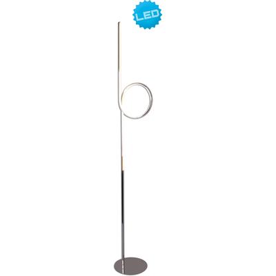 NÄVE LED Stehlampe "Loop", grau, Ø 23,00cm H: 28,00cm, Lampen, LED Stehleuchte >>Loop Line<<,LED warmweiß,chrom Image
