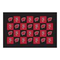 Wisconsin Badgers 30'' x 46'' Checkerboard Floor Mat