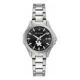 Women's Bulova Black Kentucky Wildcats Stainless Steel Sport Classic Watch