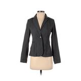 Gap Outlet Blazer Jacket: Short Gray Solid Jackets & Outerwear - Women's Size 1