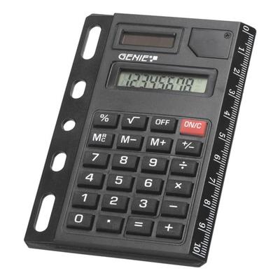 GENIE Abheftbarer Taschenrechner »325« schwarz, 7.5x10.5x0.8 cm