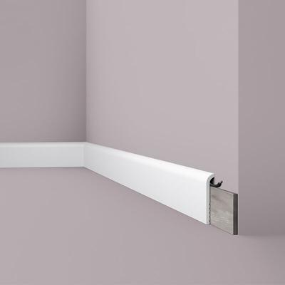 Abdeckleiste NMC CF1 wallstyl Noel Marquet Zierleiste Sockelleiste Stuckleiste Modernes Design weiß Image