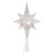 Vickerman 719916 - 10 Light 14.5" Silver 8 Pointed Star Christmas Tree Topper (X222407)