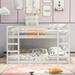 Contemporary Style Full Over Full Bunk Bed with Ladder