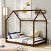 Contemporary Playhouse Design Full Size House Bed Wood Bed with a Sturdy Pinewood Frame and Superior Quality for Bedroom