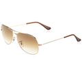 Ray-Ban Unisex's Rb 3362 Cockpit Sunglasses, Gold/Brown Lenses, 56