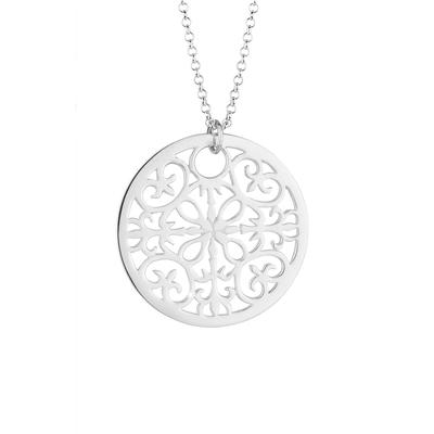 Elli - Münze Boho Ornament 925 Sterling Silber Ketten 1 ct Damen