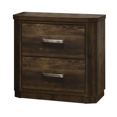 Nightstand by Acme in Rustic Walnut