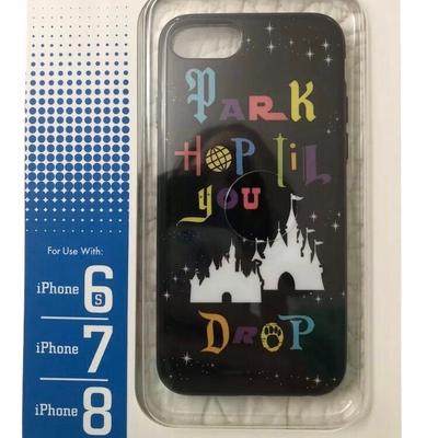 Disney Cell Phones & Accessories | 2/$14 Disney Parks Park Hop Til You Drop Cell Phone Cover Iphone 6s, 7, & 8 | Color: Black/Pink | Size: Os