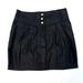 Tory Burch Skirts | Like New Tory Burch Black Linen Buttoned Skirt Sz 8 | Color: Black/Gold | Size: 8