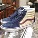 Vans Shoes | New Vans Sk8-Hi Skateboarding Shoes In Mens Size 12 Rare | Color: Blue/Cream | Size: 12