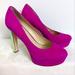 Jessica Simpson Shoes | Jessica Simpson Party Pink Suede Nellah Platform Pumps | Color: Pink | Size: 9.5