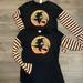 Disney Tops | Disney Halloween Mickey Match With Your Bestie In These Junior Xl Tops | Color: Black/Orange | Size: Xlj