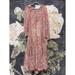 Free People Dresses | Free People Feeling Groovy Maxi Dress Floral Pink Size Medium | Color: Pink | Size: M