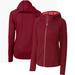 Women's Cutter & Buck Heathered Red Miami Dolphins Mainsail Full-Zip Jacket