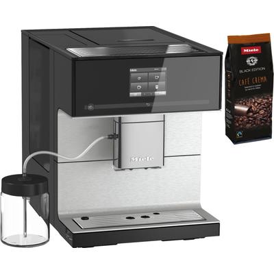 MIELE Kaffeevollautomat "CM7350 CoffeePassion, inkl. Milchgefäß, Kaffeekannenfunktion" Kaffeevollautomaten schwarz (obsidianschwarz)