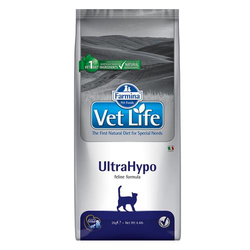 2kg Vet Life Cat Ultrahypo Katzenfutter trocken