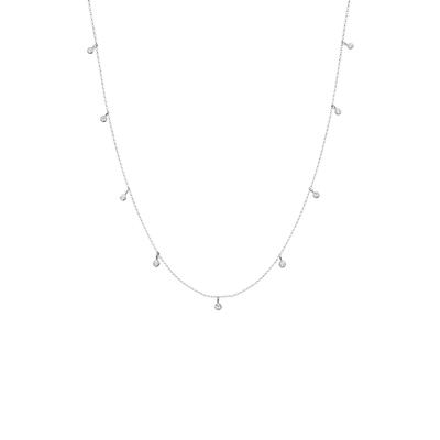 Elli - Solitär Kristalle 925 Sterling Silber Ketten 1 ct Damen