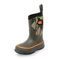 Dirt Boot Boys Girls Thermal Winter Wellington Neoprene Muck Field Wellies Kids Rain Snow Bootie Boots (8.5 UK Child, Green/Camo, 8.5)