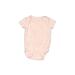 Baby Gap Short Sleeve Onesie: Pink Bottoms - Size 0-3 Month