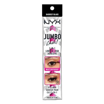 NYX Professional Makeup Jumbo Lash 2-in-1 & Wimpernkleber Eyeliner 1 ml Schwarz