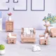 Maison de course l'inventaire pour enfants mini jouet table et chaise ornement de maison de