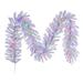 Vickerman 713211 - 9' Flocked White Garland, Multicolor LED (A893915LED) White Christmas Garland