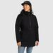 Eddie Bauer Women's Cloud Cap Stretch Insulated Trench Coat - Black - Size L