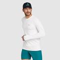 Eddie Bauer Men's Solarfoil Long-Sleeve UPF 2.0 Crew - White - Size XL