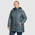Eddie Bauer Plus Size Women's Winter Coat Altamira Down Parka Puffer Jacket - Grey - Size 1X