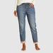 Eddie Bauer Women's Boyfriend Flannel-Lined Jeans - Washed Indigo - Size 12