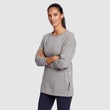 Eddie Bauer Women's Motion Cozy Camp Long-Sleeve Tunic - Heather Gray - Size L