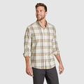 Eddie Bauer Men's Eddie's Favorite Flannel Relaxed Shirt - Plaid - Vintage Gray - Size S