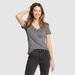 Eddie Bauer Women's Favorite Short-Sleeve V-Neck T-Shirt - Med Gray - Size M