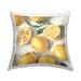 Stupell Citrus Lemon Fruits Sliced Country Farmhouse Printed Throw Pillow by Emma Caroline