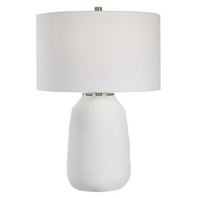 Uttermost Heir Chalk White Table Lamp - 17"x25.5"x17"