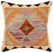 Boho Chic Cantrell Turkish Hand-Woven Kilim Pillow - 18'' x 18''