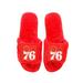 Women's FOCO Red Philadelphia 76ers Rhinestone Fuzzy Slippers