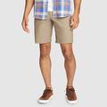 Eddie Bauer Men's Voyager Flex 10" Chino Shorts - Light Khaki - Size 33