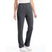 Blair Women's Essential Knit Pull-On Pants - Grey - P2XL - Petite