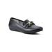 Wide Width Women's Gainful Loafer by Cliffs in Black Smooth (Size 8 W)
