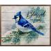 The Holiday Aisle® Blessed Be Your Holidays Blue Jay Whitewash Wood in Brown | 20 H x 16 W x 1.5 D in | Wayfair 14C5D97CBC824B2E98C408319AF6B8D9